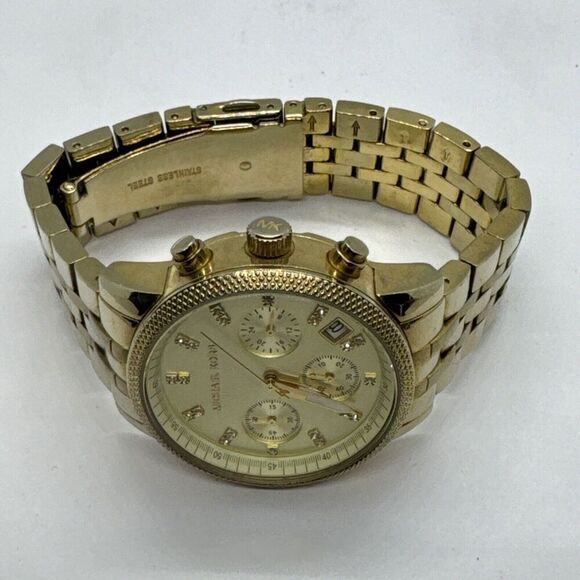 Michael Kors Ritz MK5676 Women\'s Gold Stainless Steel Analog Dial Watch JNA249 main image 9